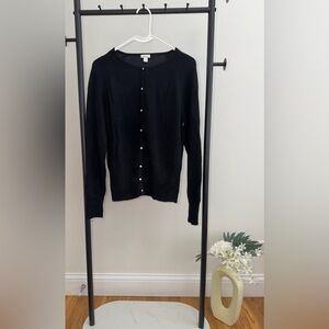 Apt. 9 100% Cashmere Black Button Women's Cardigan Sweater | Size Large